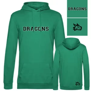 Dragons Hoodie Schulteam Green