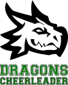Dragons Cheerleader Cheerleading Logo Drache