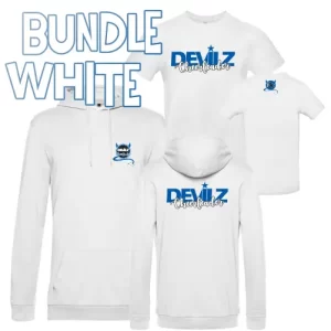 Devilz Cheerleader Gotha Bundle Black Hoodie Shirt White Weiß