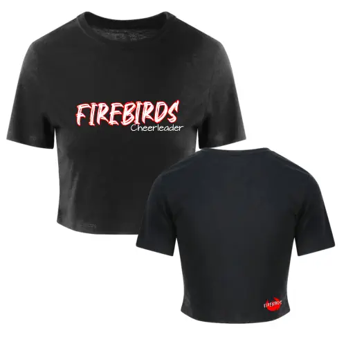 Firebirds Cheerleader Cropped Shirt Cheersport Cheerleading Sport Training Danndorf