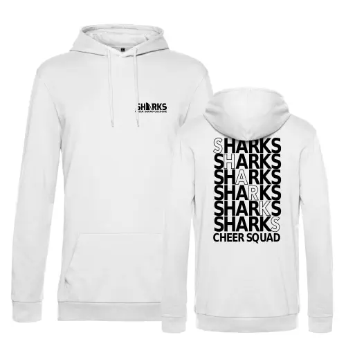 Sharks Cheer Squad Hoodie White