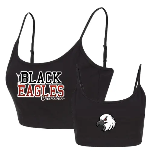 Black Eagles Cheerleader Mergentheim Cropped Top Shirt