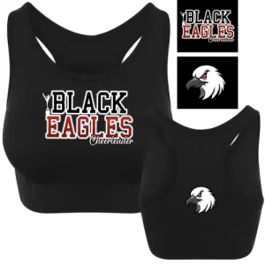 Black Eagles Cheerleader Mergentheim Sportsbra Bra Sporttop Women Black