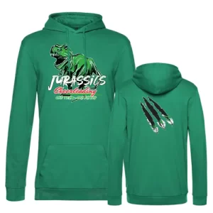 Jurassics Cheerleading Rheine Hoodie Kapuzenpullover Green Grün