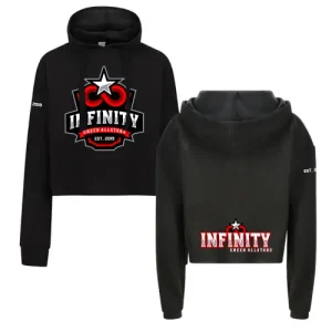 ICA Infinity Cheer Allstars Cheerleader Cheersport Training Sport Cheerleading Team Verein Cropped Hoodie Flyerhoodie