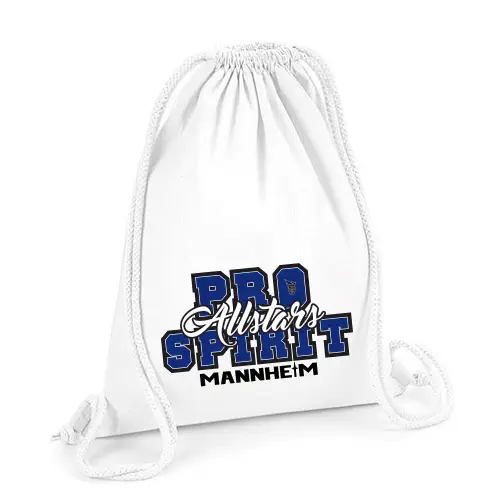Pro Spirit Allstars Mannheim PSA Pombag Bag Turnbeutel Beutel White