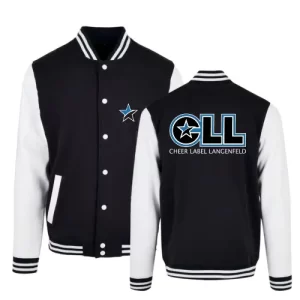 CLL Cheer Label Langenfeld Collegejacke Black White