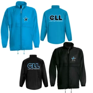 CLL Cheer Label Langenfeld Regenjacke Jacke Black Blue