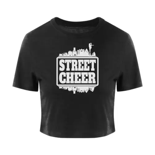 Street Cheer Neuss Crop Top Shirt Black