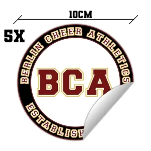 Berlin Cheer Athletics Sticker Vinyl BCA Auto