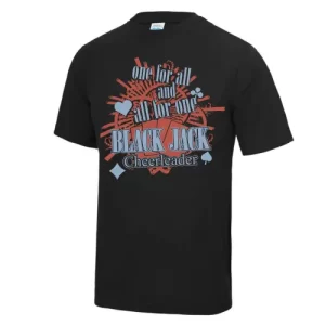 BJC Black Jack Cheerleader Training Cheersport T-Shirt Version 3