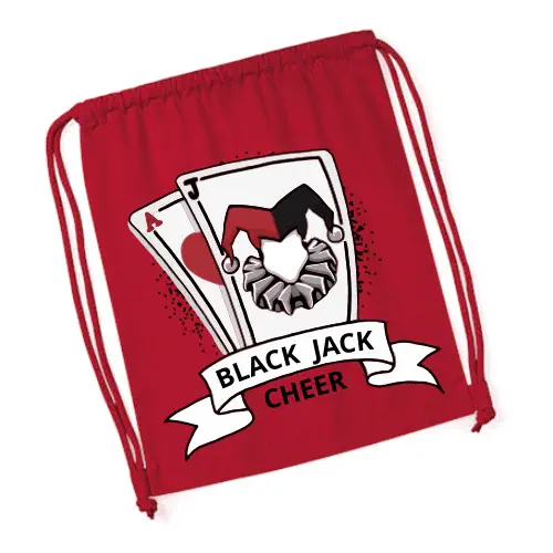BJC Black Jack Cheerleader Pom Bag gymsac Cheersport