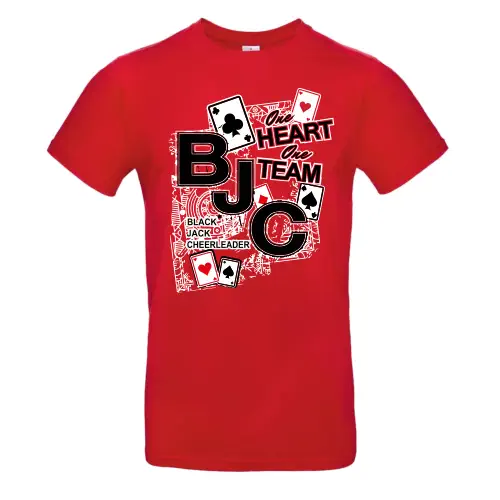 BJC Black Jack Cheerleader Training Cheersport T-Shirt Version 2