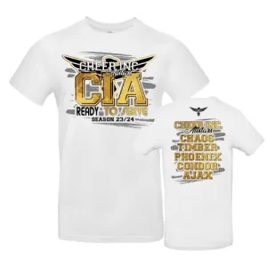 CIA Cheer Inc Allstars Seasonshirt Saison 2023 2024 Shirt Cheersport Training Cheerleading Sport