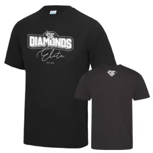 Diamonds Elite Cheerleader Schwarz Saisonshirt Shirt