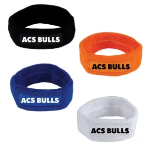 ACS Bulls Cheersport Team Training Sport Cheerleading Schweißband Black Blue White Orange Stirnband