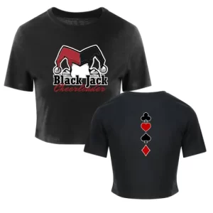 BJC Black Jack Cheerleader Cheersport Training Sport Cheerleading Cropped Shirt