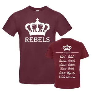 ASV Rebels Family Cheersport Training Sport Cheerleading Shirt burgundy