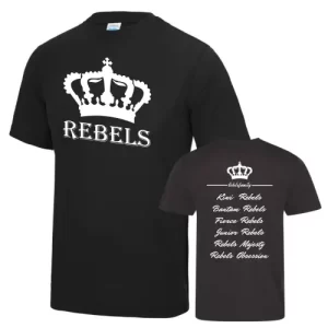 ASV Rebels Family Cheersport Training Sport Cheerleading Shirt Black