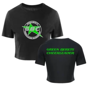 GBC Green Berets Cheerleader Cheersport Training Sport Cheerleading Cropped Shirt