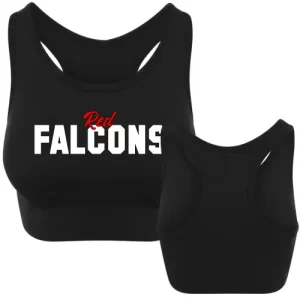 Red Falcons Cheersport Cheerleading Training Sport Cheerleader Sport Bra BH