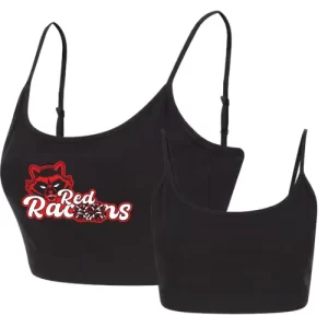 Red Racoons Cheerleader Cheersport Training Sport Cheerleader Cropped Top