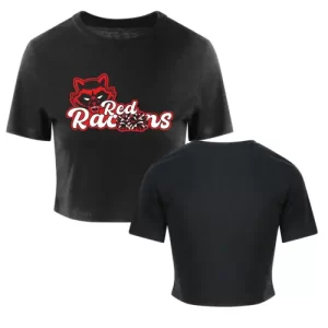 Red Racoons Cheerleader Cheersport Training Sport Cheerleader Cropped Shirt