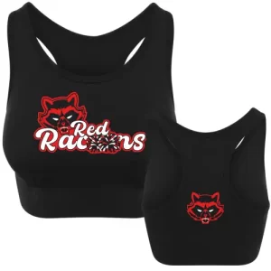 Red Racoons Cheerleader Cheersport Training Sport Cheerleader Red Racoons