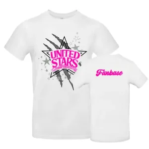 United Stars Cheerleading Sport Training Cheersport Cheerleader T-Shirt Saisonshirt White