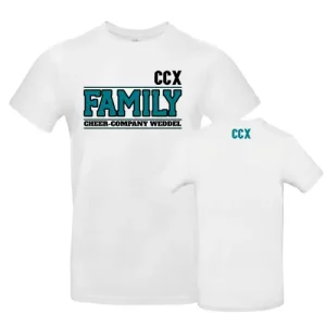 CCX Family Cheer Company Weddel Cheersport Training Cheerleading Sport Shirt White