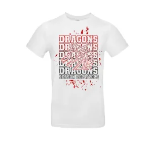 DCS Dragons Cheer Allstars Cheersport Training Cheerleading Sport Shirt White