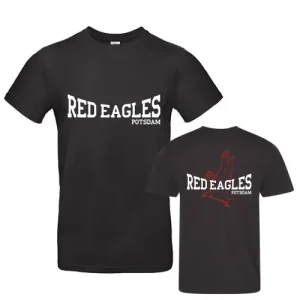 REP Red Eagles Potsdam Cheerleader Cheersport Training Sport Sport Fanwear Shirt Black