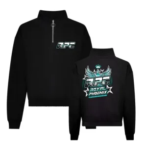 RPC Royal Phoenix Cheerleader Cheersport Training Cheerleading Sport Cropped Zip Sweat