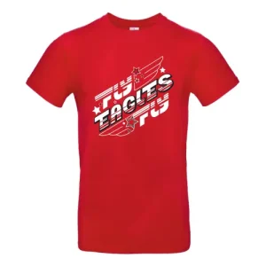 REP Red Eagles Potsdam Cheerleader Cheersport Training Sport Shirt Red Fanshirt