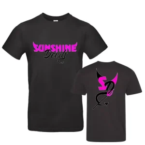 Sunshine Devils Cheerleading Cheersport Training Team Sport Cheerleader Shirt Black