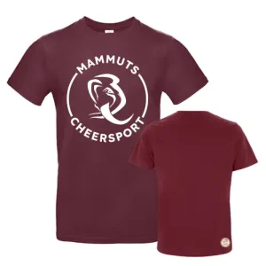 MMC Münster Mammuts Cheerleading Cheersport Sport Training Training Team Shirt Burgundy