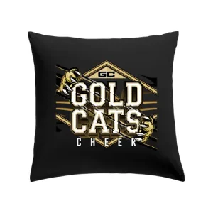 Gold Cats Cheerleader GC Cheerleader Cheersport Cheerleading Training Team Sport Kissen